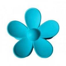 Bloem haarclip turquoise