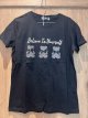 Zwarte tshirt met 3 beertjes strass S/M