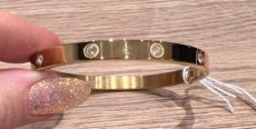 Armband golden diamond (cartier inspired)