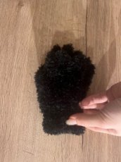 Handschoen kids fluffy zwart