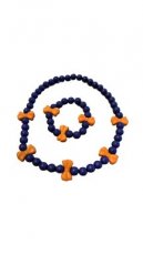 Kindersetje blauw / oranje